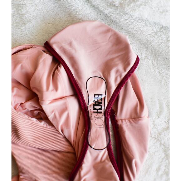 Anthropologie Beach Riot Carlie One-Piece Ribbed Swimsuit size L NWOT - Picture 3 of 5